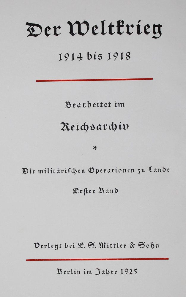 Große Abbildung Nr.2: 122-1132 Weltkrieg 1914 bis 1918, Der.: (Deutschland)