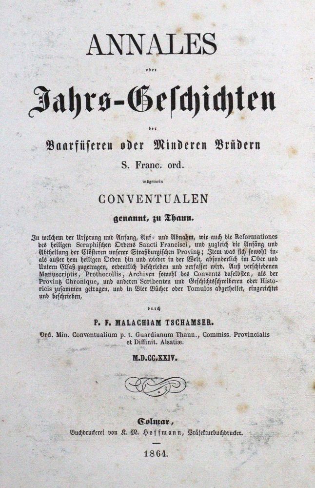 Große Abbildung Nr.1: 122-1139 Tschamser,(F.A.).: (Frankreich, Elsass, Thann)