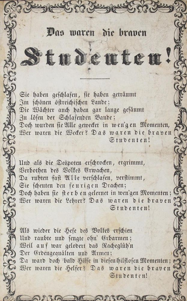 Große Abbildung Nr.1: 122-114 (Buchheim,A.).: (Einblattdrucke u. Flugschriften)