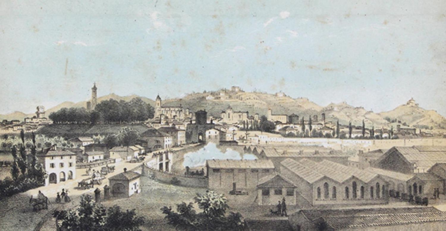 Große Abbildung Nr.1: 122-1144 Panorama: (Italien, Eisenbahn, Florenz)