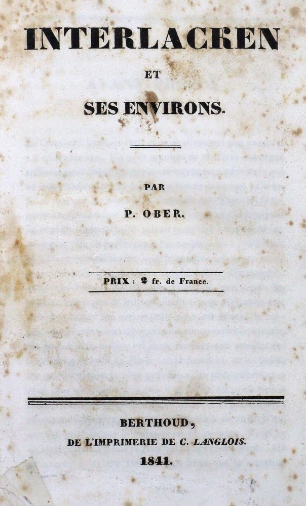 Große Abbildung Nr.1: 122-1180 Ober,P.: (Schweiz, Interlaken)