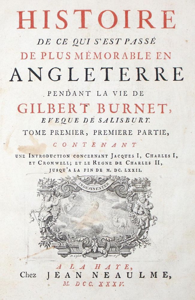 Große Abbildung Nr.1: 122-1210 Burnet,G.: (Verschiedene Länder - Geschichte)