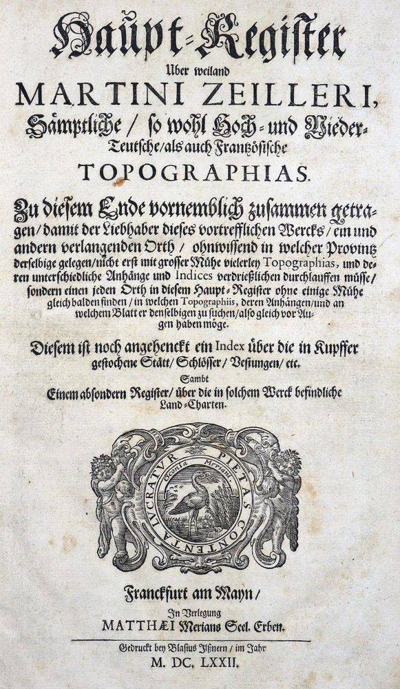 Große Abbildung Nr.1: 122-1228 Zeiller,M.: (Verschiedene Länder - Geschichte, Merian)
