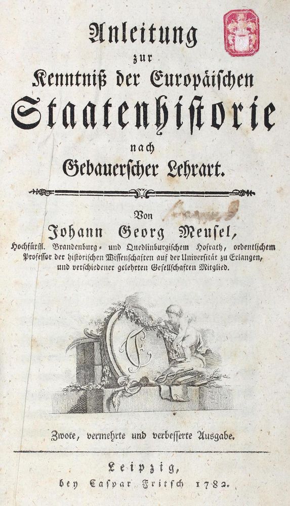 Große Abbildung Nr.1: 122-1229 Meusel,J.G.: (Verschiedene Länder - Geschichte)