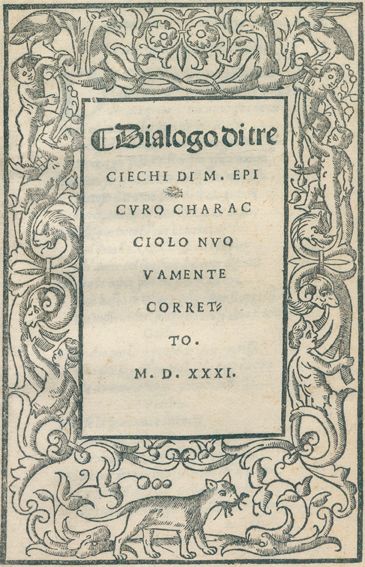 Große Abbildung Nr.1: 122-123 Epicuro,M.: (Alte Drucke, Handschriften und Theologie)