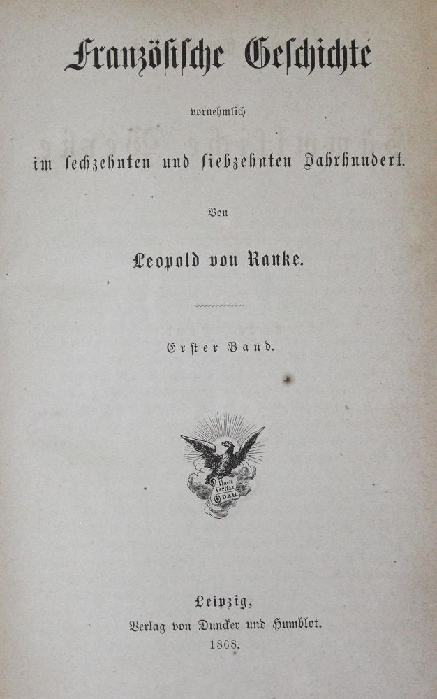 Große Abbildung Nr.1: 122-1231 Ranke,L.v.: (Verschiedene Länder - Geschichte)