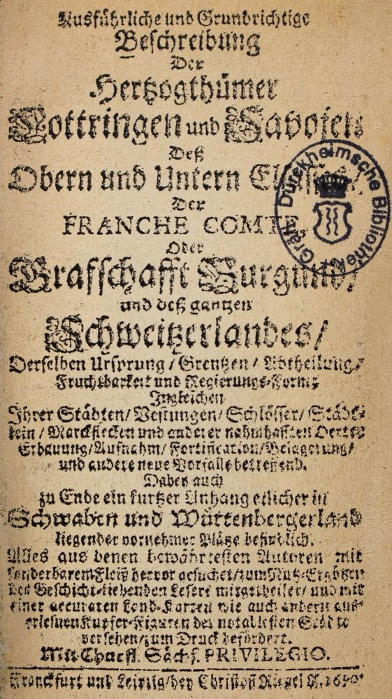 Große Abbildung Nr.2: 122-1232 (Riegel,C.).: (Verschiedene Länder - Geschichte)