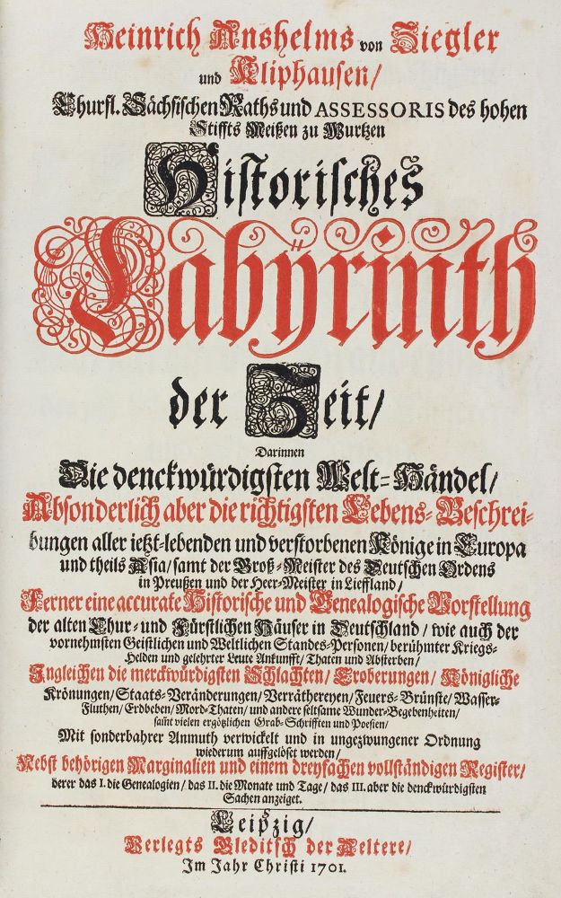 Große Abbildung Nr.2: 122-1242 Ziegler und Kliphausen,H.A.v.: (Verschiedene Länder - Geschichte)