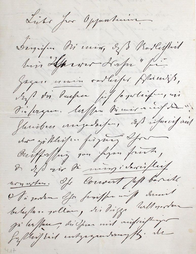 Große Abbildung Nr.1: 122-1246 Bamberger, Ludwig,: (Autographen)