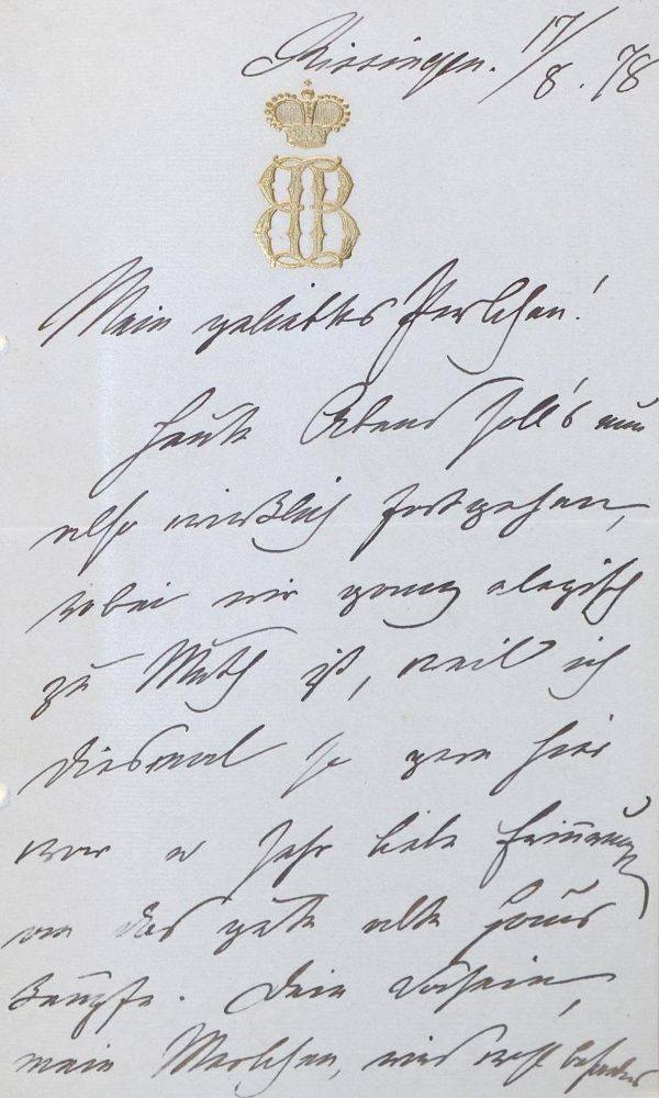 Große Abbildung Nr.5: 122-1248 Bismarck, Johanna von: (Autographen)
