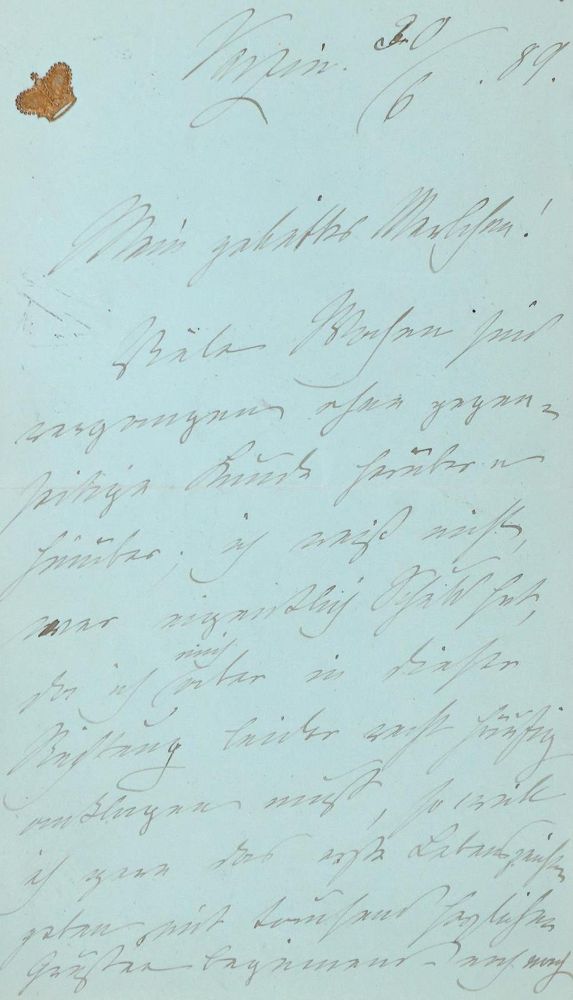Große Abbildung Nr.8: 122-1248 Bismarck, Johanna von: (Autographen)