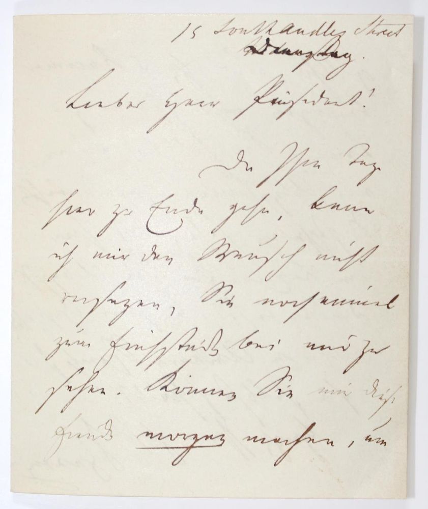 Große Abbildung Nr.1: 122-1252 Bunsen, Christian Karl Josias Frhr. von,: (Autographen)