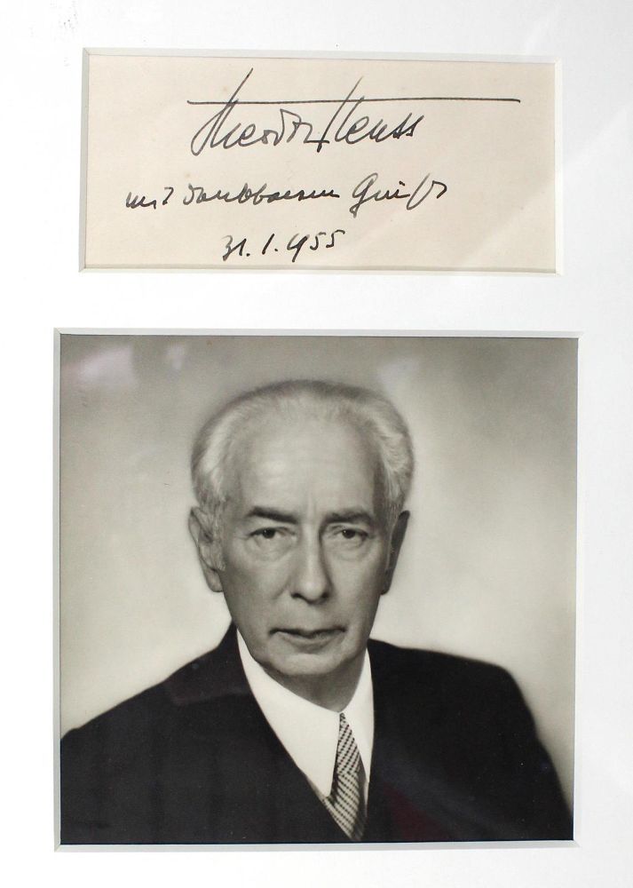 Große Abbildung Nr.1: 122-1259 Heuss, Theodor: (Autographen)