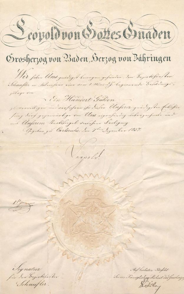 Große Abbildung Nr.1: 122-1265 Leopold,: (Autographen)