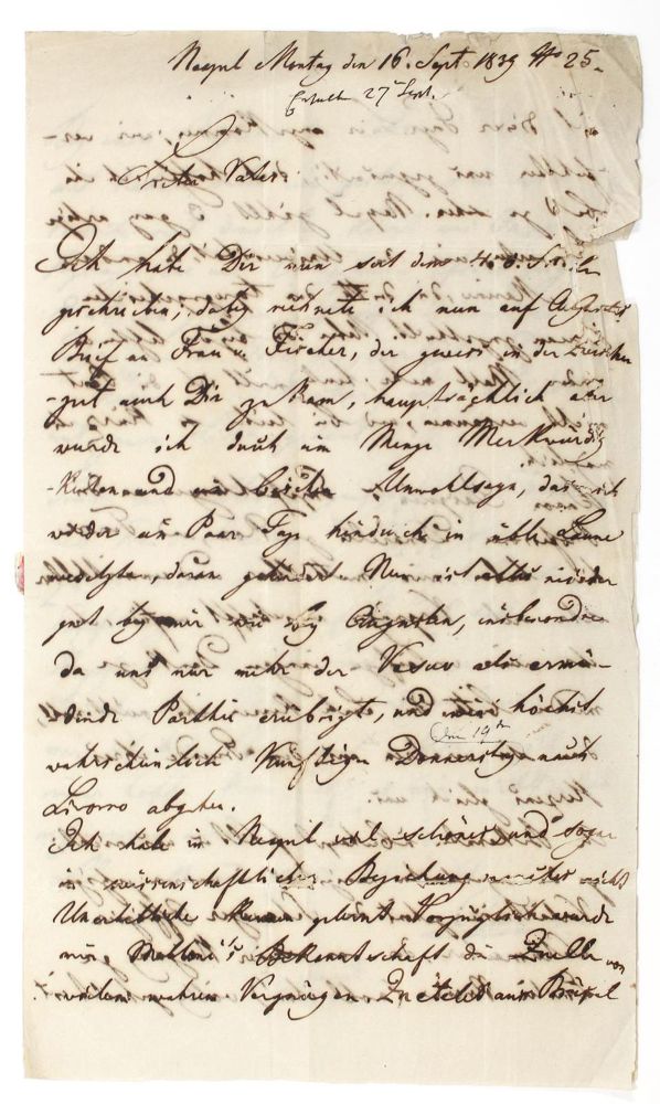 Große Abbildung Nr.1: 122-1266 Littrow, Karl Ludwig v.,: (Autographen)