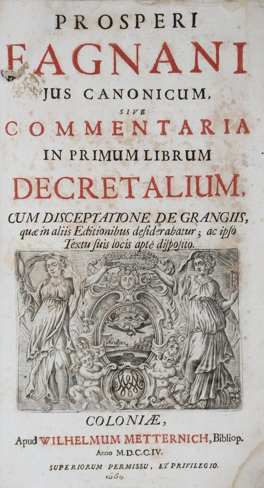 Große Abbildung Nr.1: 122-127 Fagnani,P.: (Alte Drucke, Handschriften und Theologie)