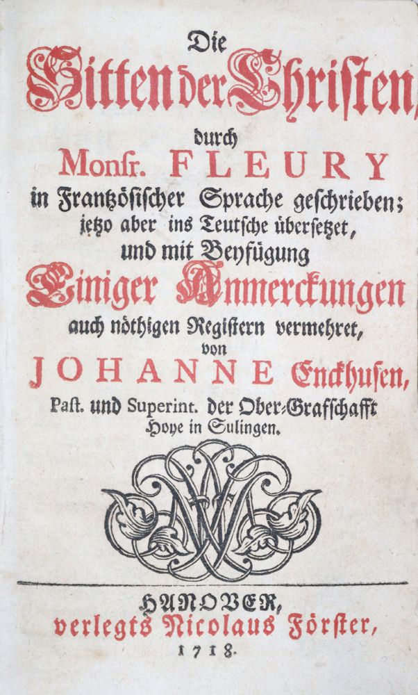 Große Abbildung Nr.1: 122-128 Fleury,(C.).: (Alte Drucke, Handschriften und Theologie)