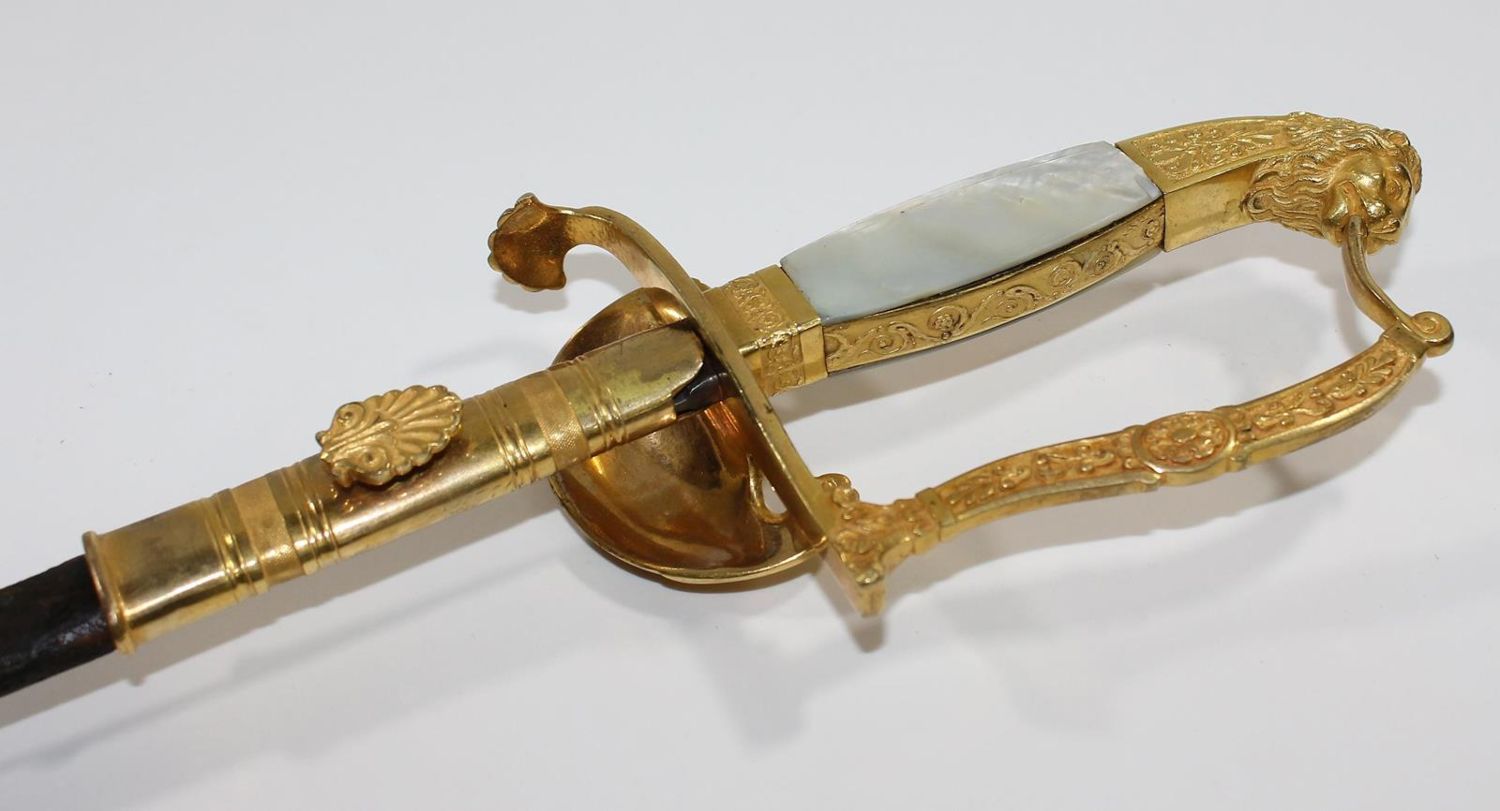 Große Abbildung Nr.3: 122-1309 Bayern Degen für Staatsbeamte: (Varia, Militaria, Waffen)