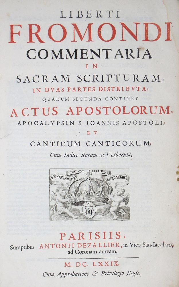 Große Abbildung Nr.1: 122-132 Froidmont,L.: (Alte Drucke, Handschriften und Theologie)