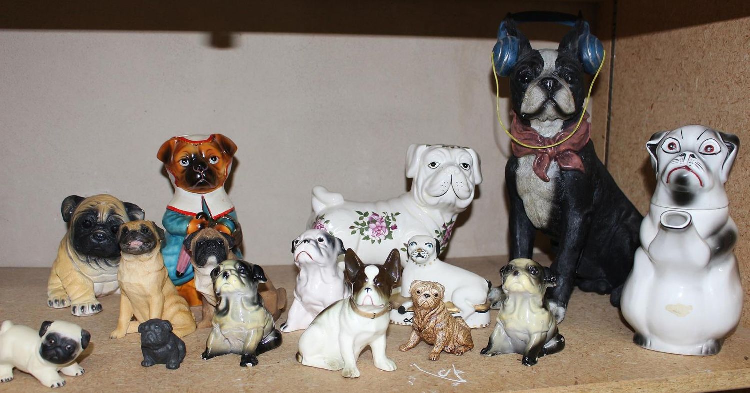 Große Abbildung Nr.21: 122-1320 Mops u. Bulldoggen.: (Varia, Sammlungen)