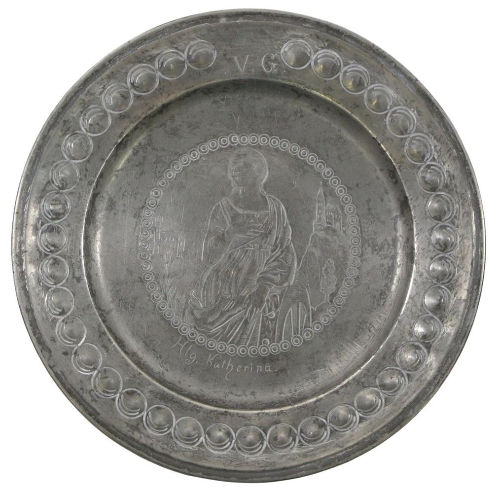 Große Abbildung Nr.1: 122-1330 Heilige Katherina: (Varia, Zinn)