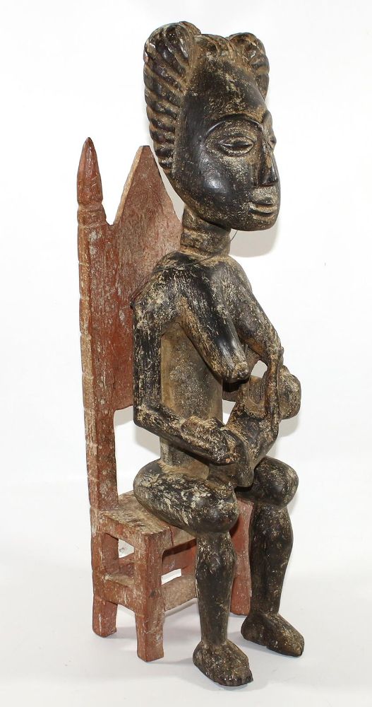 Große Abbildung Nr.1: 122-1338 Fanti Thronende Mutterfigur: (Afrika)