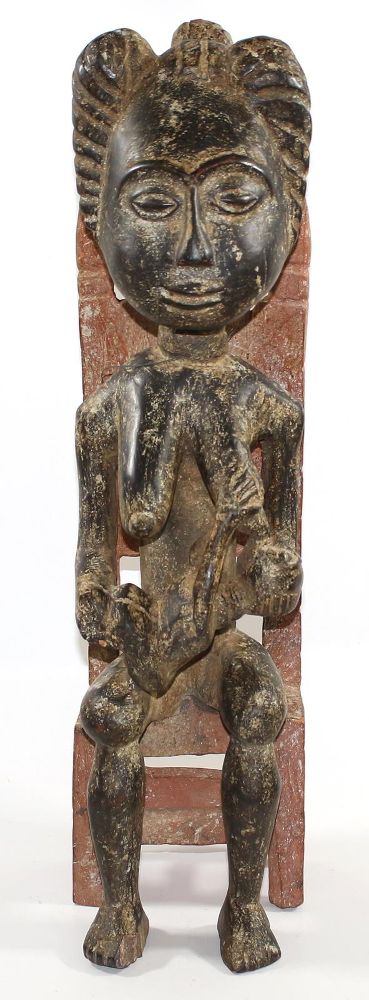 Große Abbildung Nr.2: 122-1338 Fanti Thronende Mutterfigur: (Afrika)