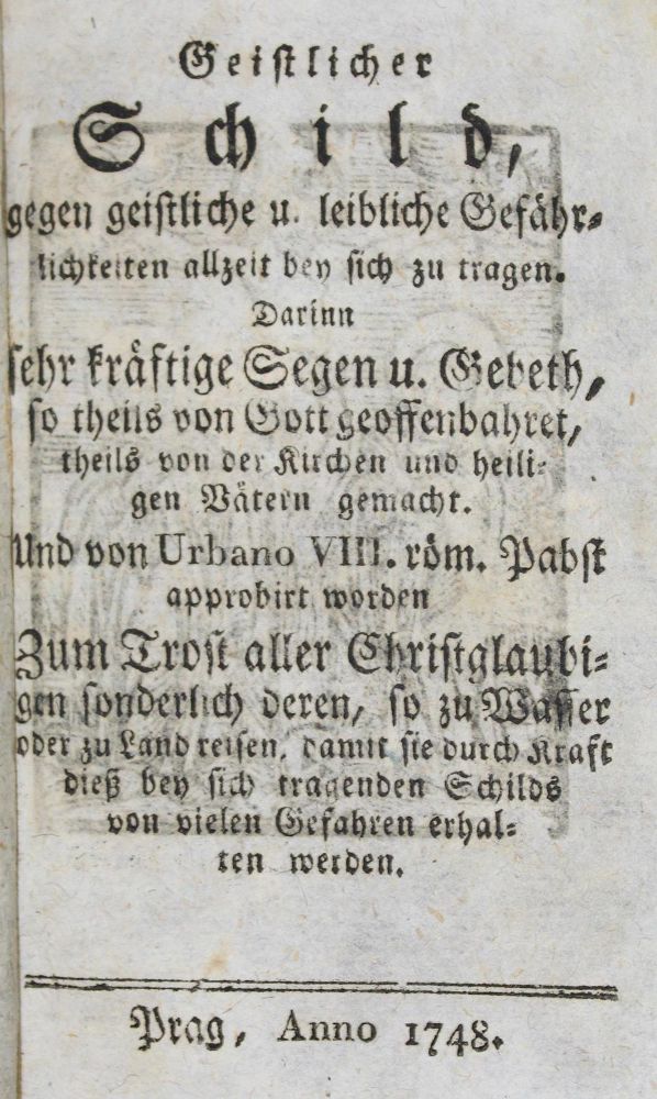 Große Abbildung Nr.1: 122-135 Geistlicher Schild: (Alte Drucke, Handschriften und Theologie)