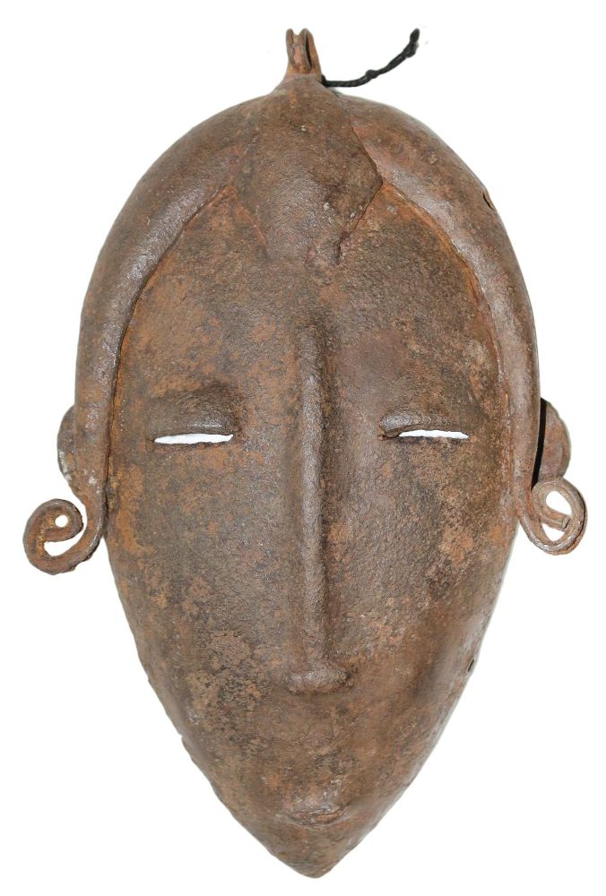 Große Abbildung Nr.1: 122-1362 Eisenmaske Dogon: (Afrika, Sammlung Nerlich München)