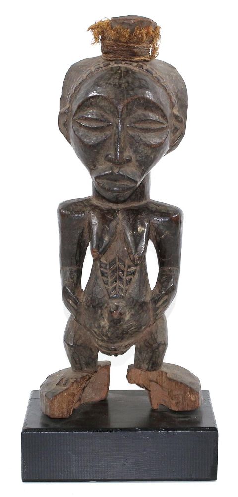 Große Abbildung Nr.1: 122-1363 Hemba Frauenfigur: (Afrika, Sammlung Nerlich München)
