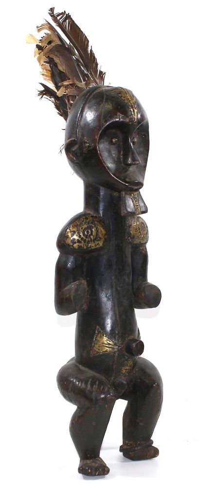 Große Abbildung Nr.2: 122-1371 Lega Bwami Kultfigur: (Afrika, Sammlung Wolfgang Glöckler)