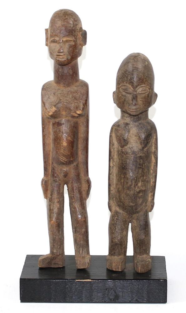 Große Abbildung Nr.2: 122-1374 Lobi Figurenpaar: (Afrika, Sammlung Nerlich München)
