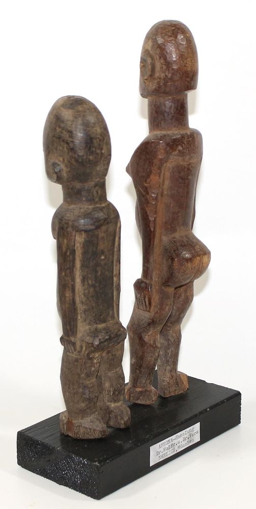 Große Abbildung Nr.3: 122-1374 Lobi Figurenpaar: (Afrika, Sammlung Nerlich München)