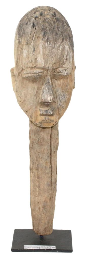 Große Abbildung Nr.1: 122-1375 Lobi Kopfskulptur: (Afrika, Sammlung Nerlich München)