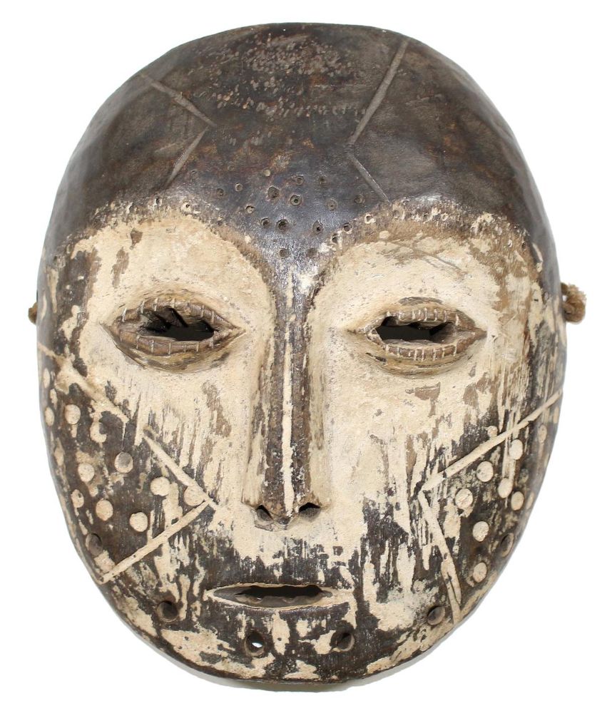 Große Abbildung Nr.1: 122-1378 Maske der Lega: (Afrika, Sammlung Wolfgang Glöckler)