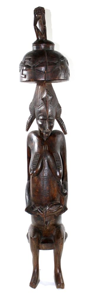 Große Abbildung Nr.5: 122-1390 Senufo sitzende Mutterfigur: (Afrika)