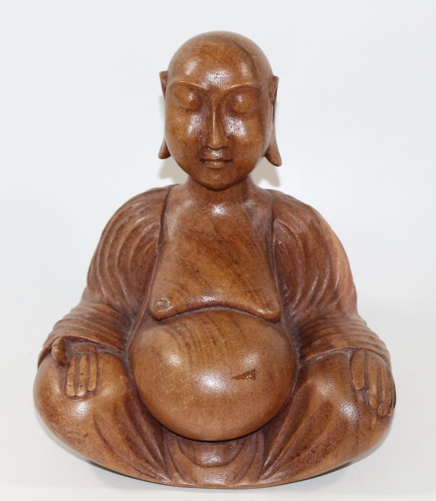 Große Abbildung Nr.4: 122-1393 4 asiatische Holzskulpturen.: (Asiatika)
