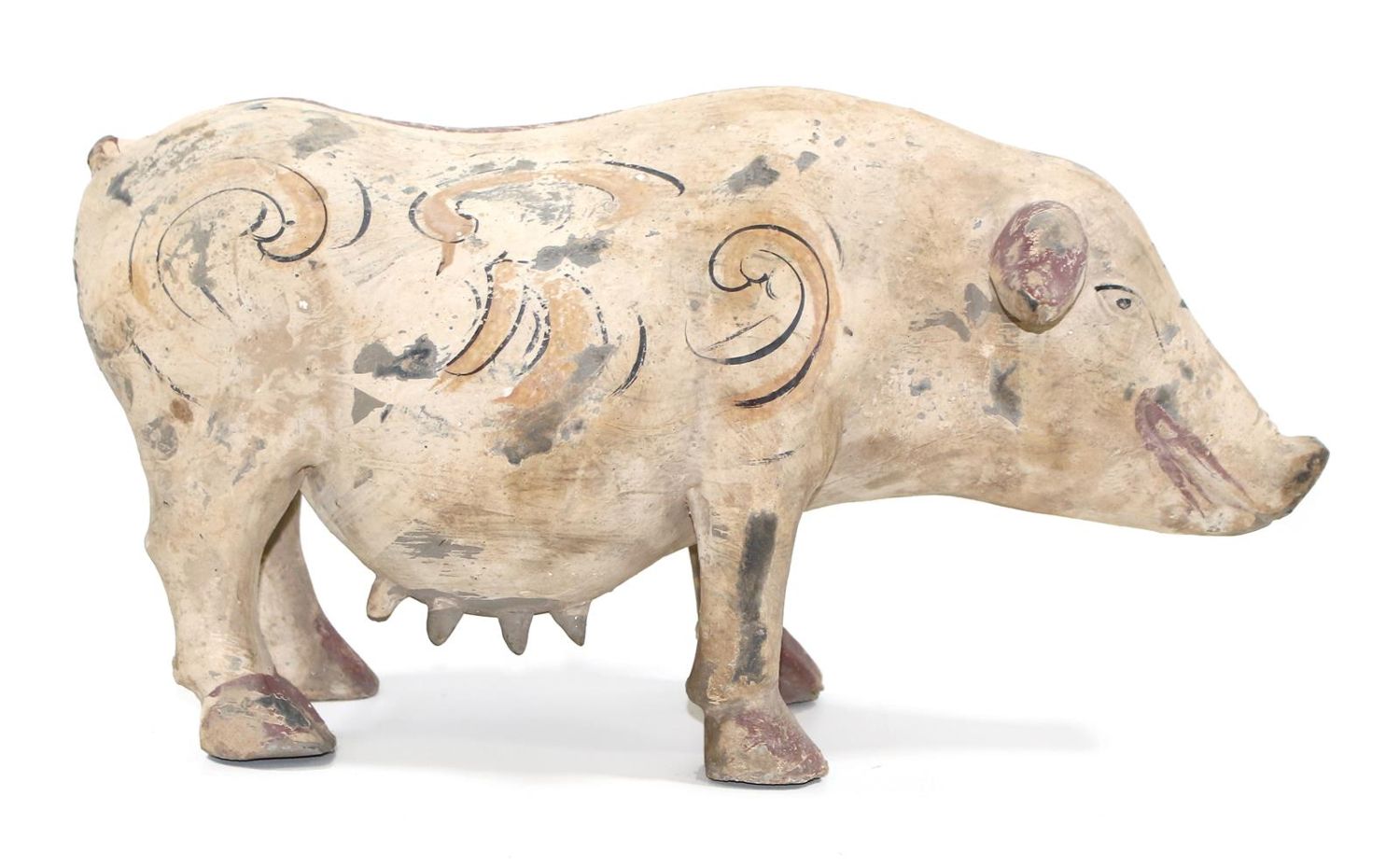 Große Abbildung Nr.1: 122-1410 China Schwein Terracotta.: (Asiatika)