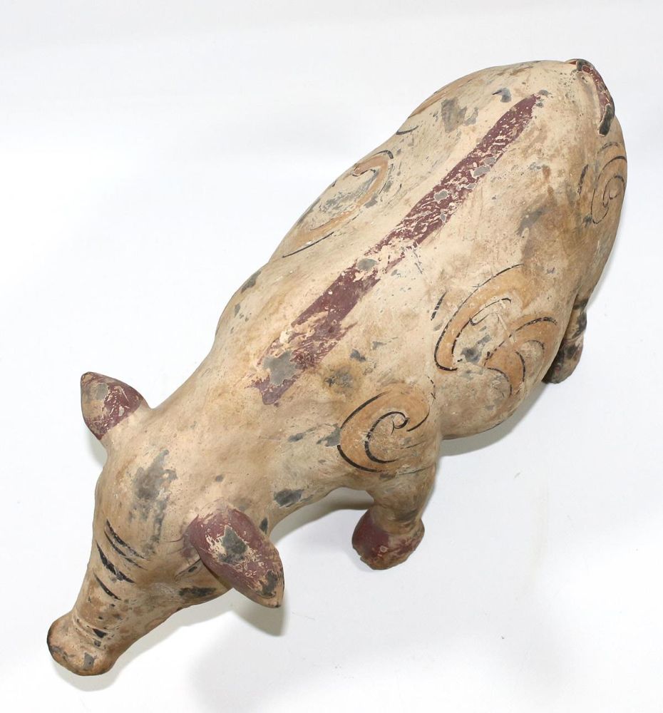 Große Abbildung Nr.3: 122-1410 China Schwein Terracotta.: (Asiatika)