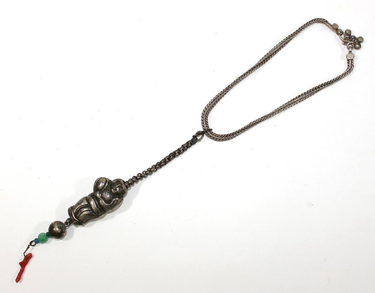 Große Abbildung Nr.1: 122-1411 China Silberamulett.: (Asiatika)