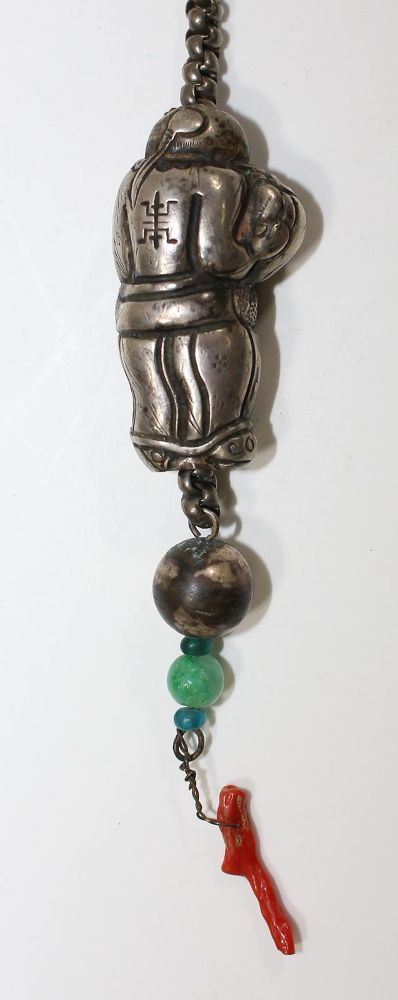 Große Abbildung Nr.2: 122-1411 China Silberamulett.: (Asiatika)
