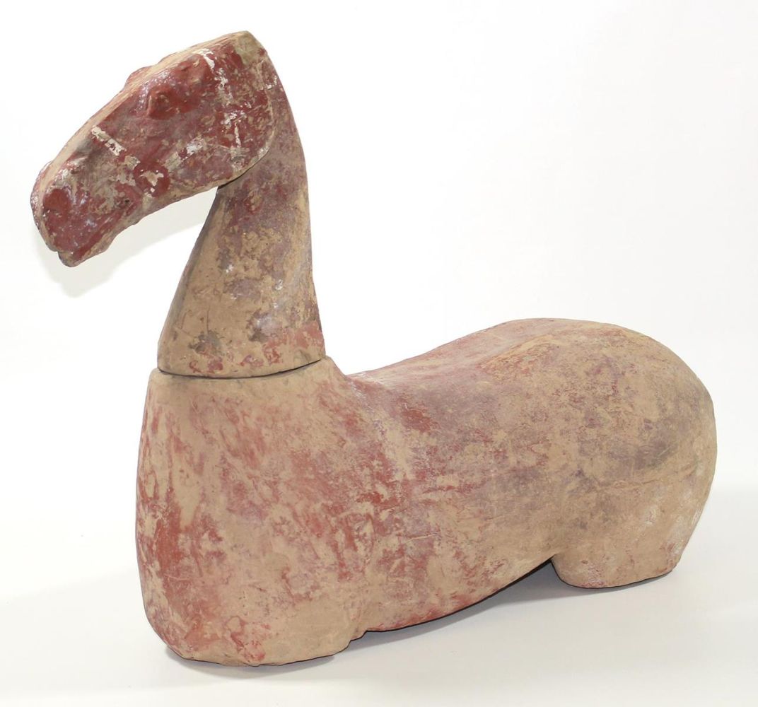 Große Abbildung Nr.3: 122-1412 China Tang Terrakotta Pferd.: (Asiatika)