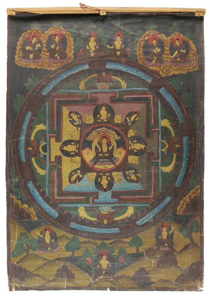 Große Abbildung Nr.1: 122-1480 Thangka.: (Asiatika)