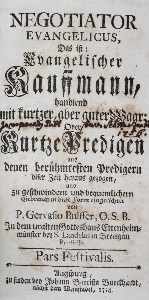 Große Abbildung Nr.2: 122-149 Haffner,P.: (Alte Drucke, Handschriften und Theologie)