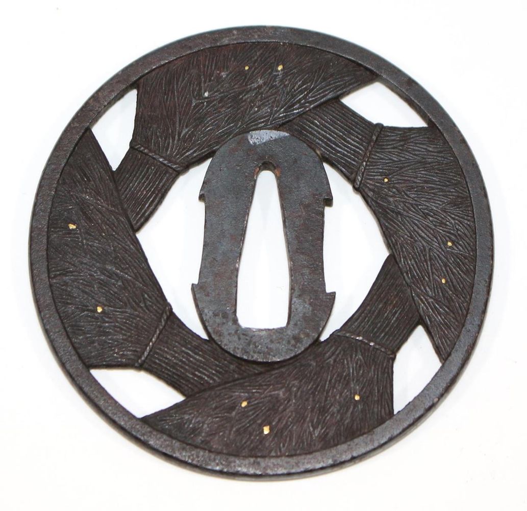 Große Abbildung Nr.2: 122-1490 Tsuba Japan Edo-Zeit: (Asiatika, Tsuba, Collection Gaston Louis Vuitton)