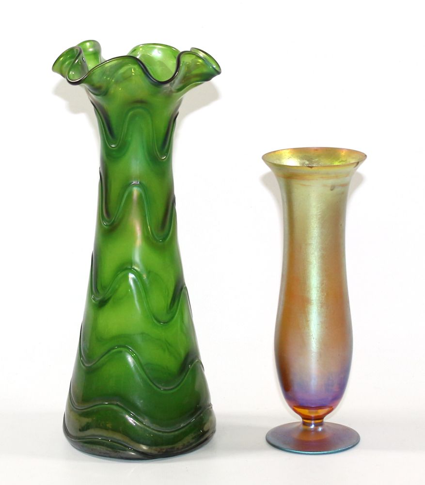 Große Abbildung Nr.11: 122-1501 Kratervase Jugendstil: (Glas)