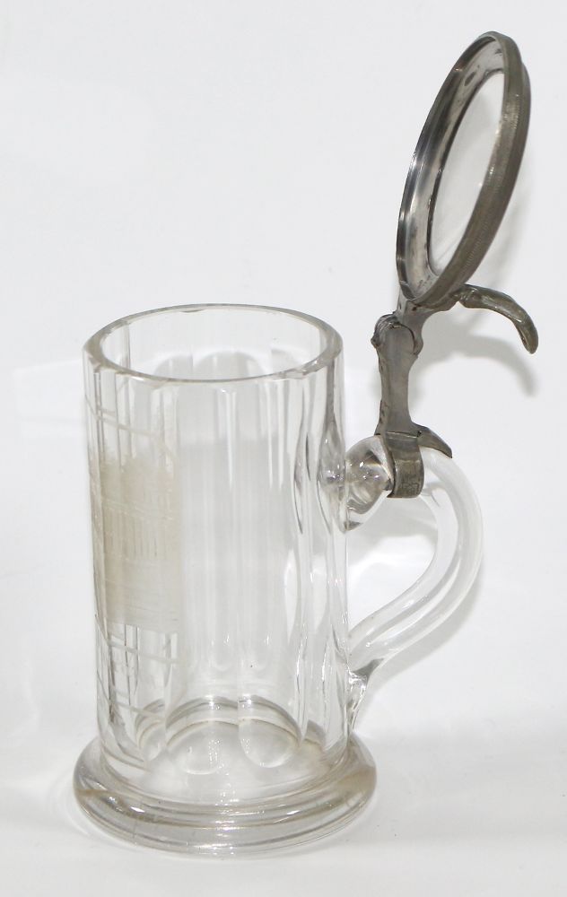 Große Abbildung Nr.2: 122-1505 Ansichtenglas, Badebecher: (Glas, Tschechien, Karlsbad)