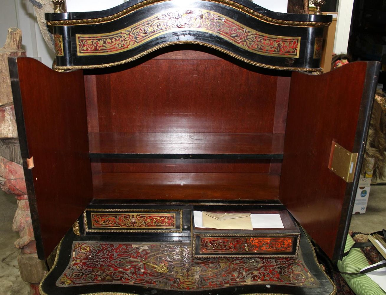 Große Abbildung Nr.7: 122-1506 Boulle Schreibtisch: (Möbel)