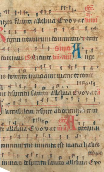 Große Abbildung Nr.1: 122-152 Einbandmakulatur.: (Handschriften)