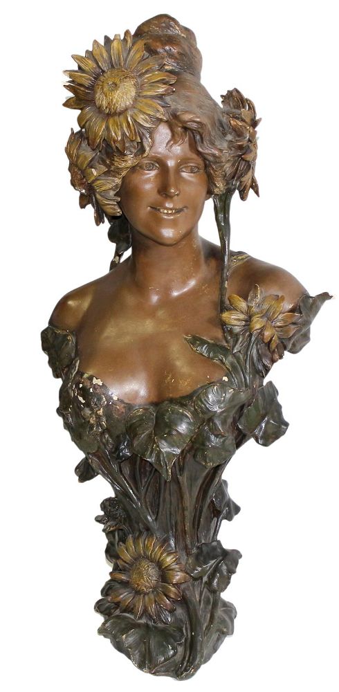 Große Abbildung Nr.1: 122-1525 Goldscheider Jugendstil Schönheit: (Porzellan u. Keramik, Fayencen)